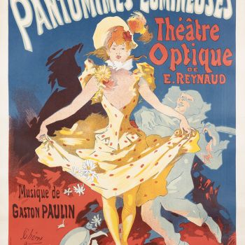 Affiche de présentation des Pantomimes lumineuses au musée Grévin - © David Riou, Musées d’Angers