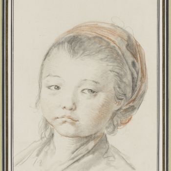 Jean-Baptiste Le Prince, Étude d'après la tête d'une fillette russe © GrandPalaisRmn (musée du Louvre) - Thierry Le Mage