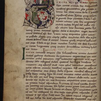 Liber Miraculourum Sanctae Fidis, Manuscrit 11e - 14e siècle, © Bibliothèque humaniste de Sélestat